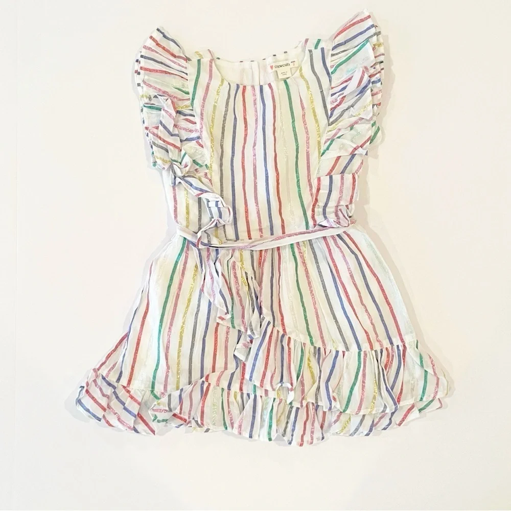 Crewcuts 2T ruffle faux-wrap dress